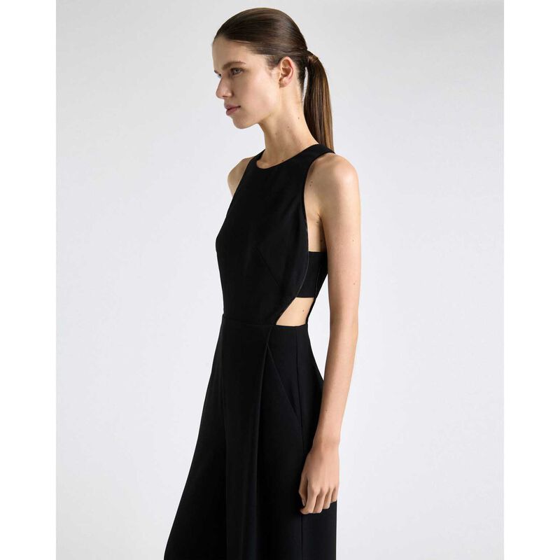Cue Recycled Crepe Satin Bind Jumpsuit image number 3